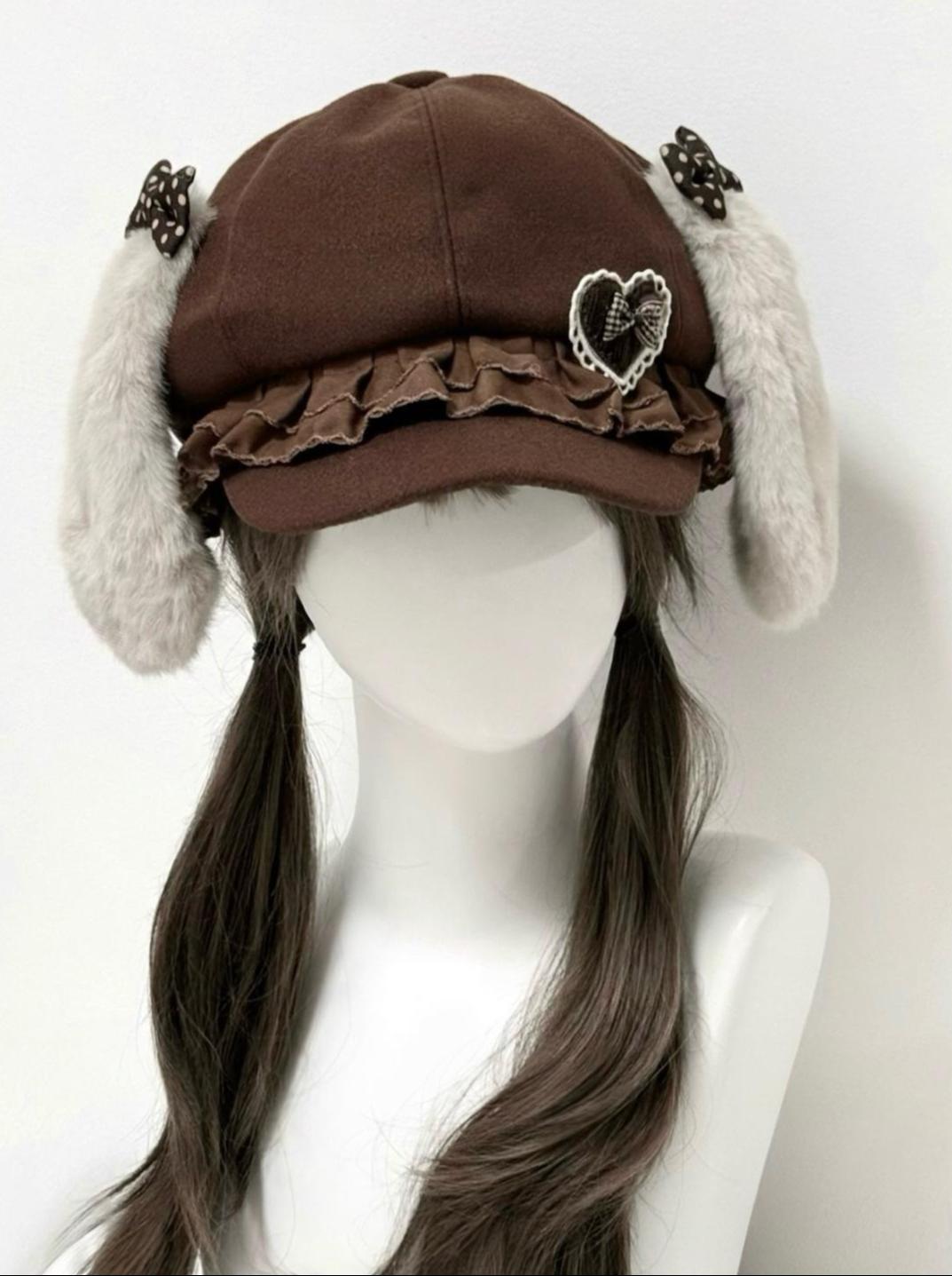 Subculture Newsboy Cap, Detachable Bunny Ears 45704:860497