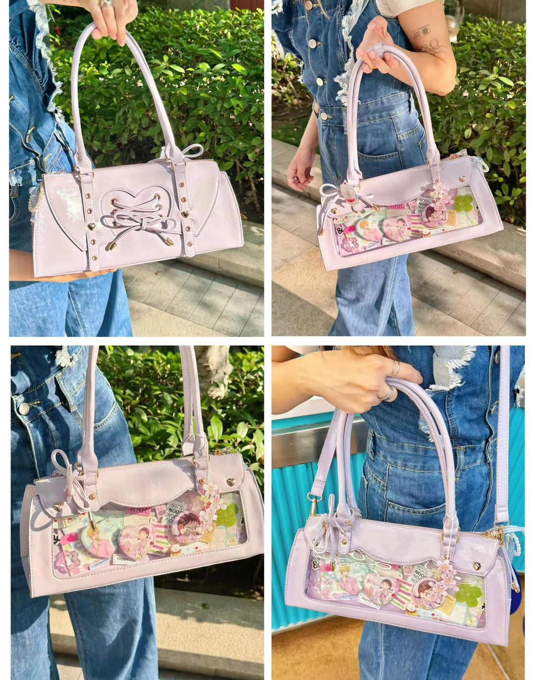 Vintage Baguette Itabag, Detachable Crossbody Shoulder Strap 45413:848880