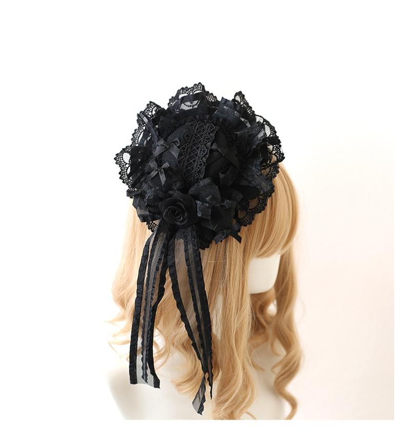 Lolita Hair Accessory Black Hand Sleeves Hair Clip Brooch 39112:613494