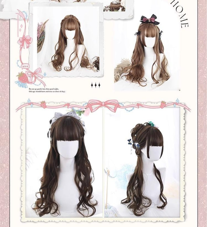 Harajuku Fashion Lolita Long Curly Wig 5Colors 22814:330476