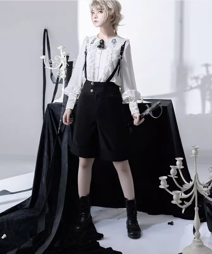 Ouji Lolita Blouse Prince Series Shirt And Suspender Pants 39362:629016