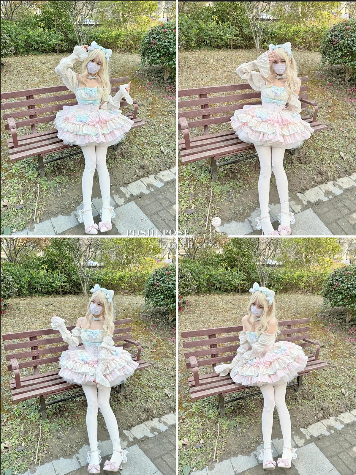 Lolita Dress Fishbone Dress Corset Dress Multicolor 36380:540638