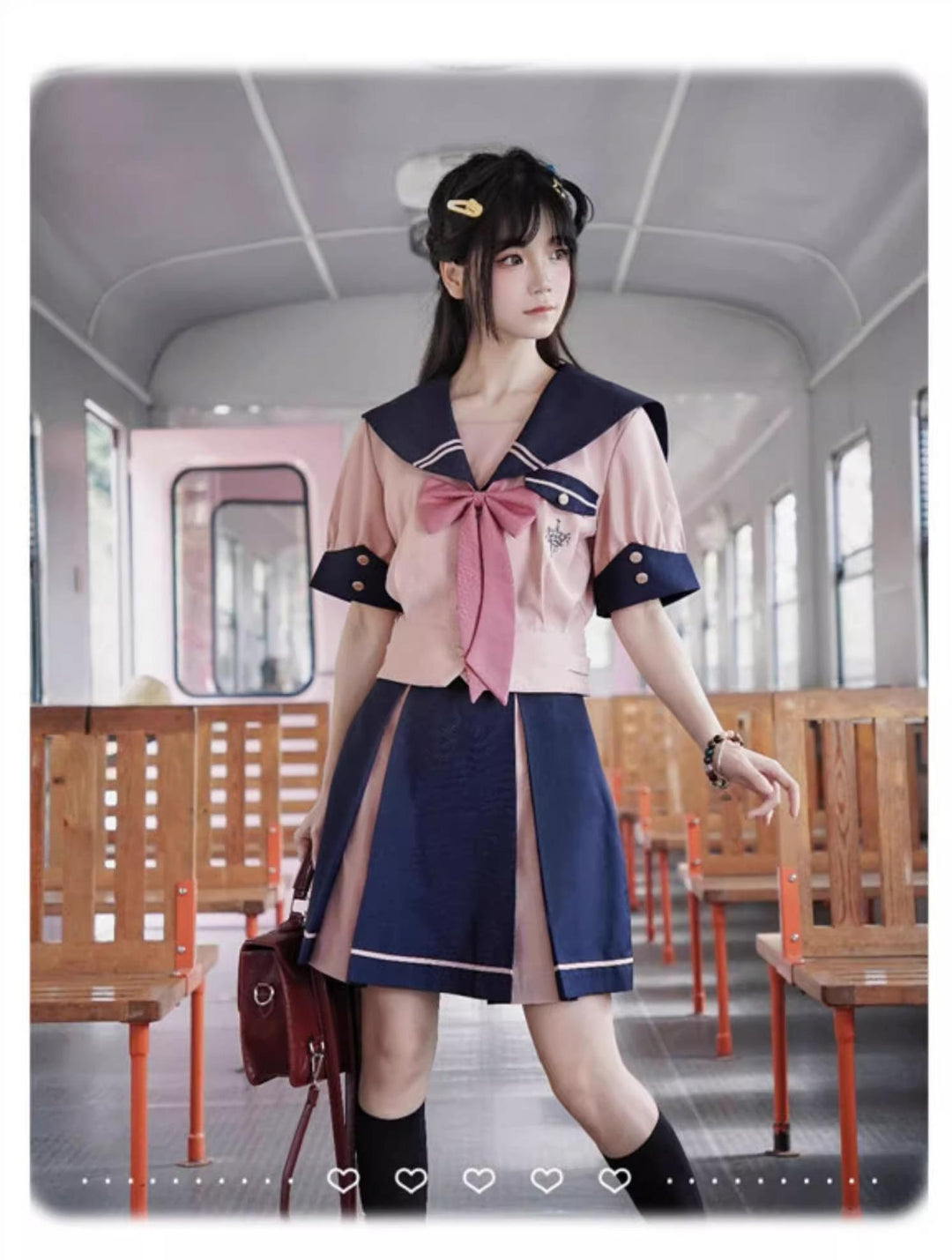 JK Uniforms with Short/Long Sleeved Shirt + Short/Mid-Length Skirt 43026:763194