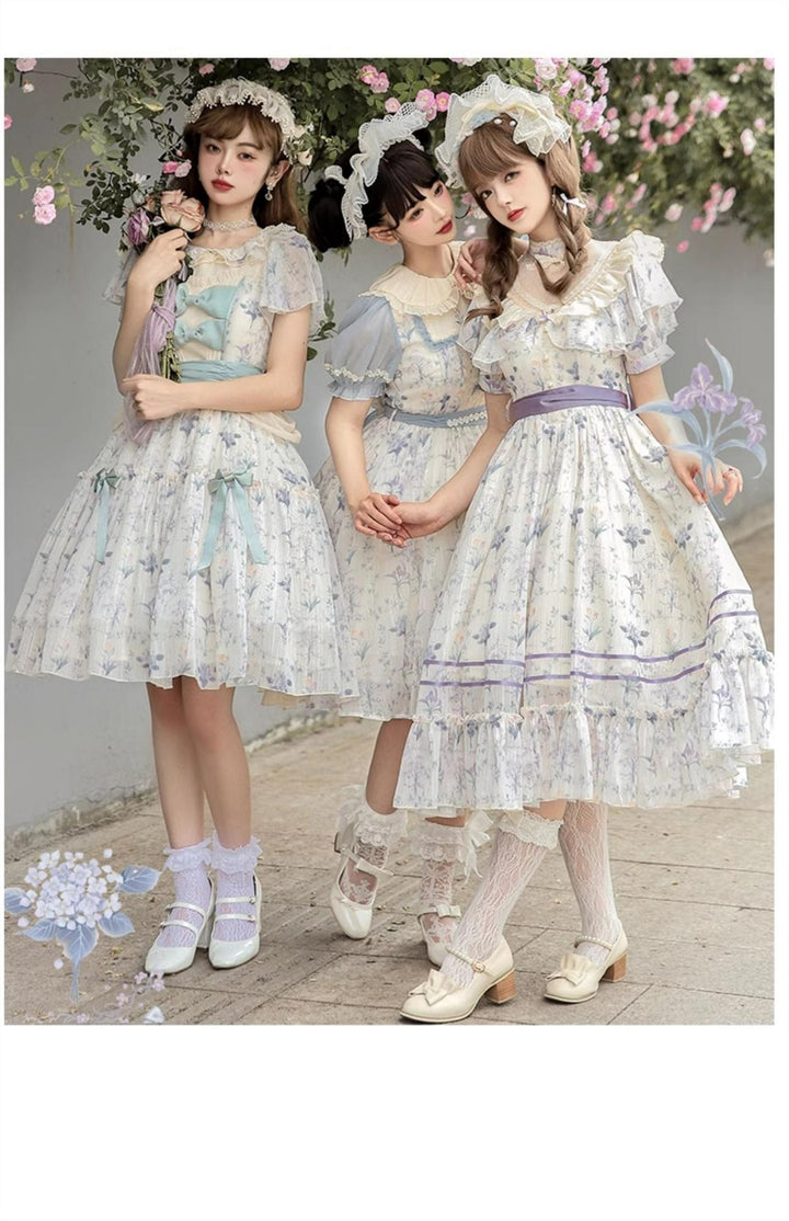 Classic Lolita Dress Letters And Poems Summer Flower Wall Series 37252:602194