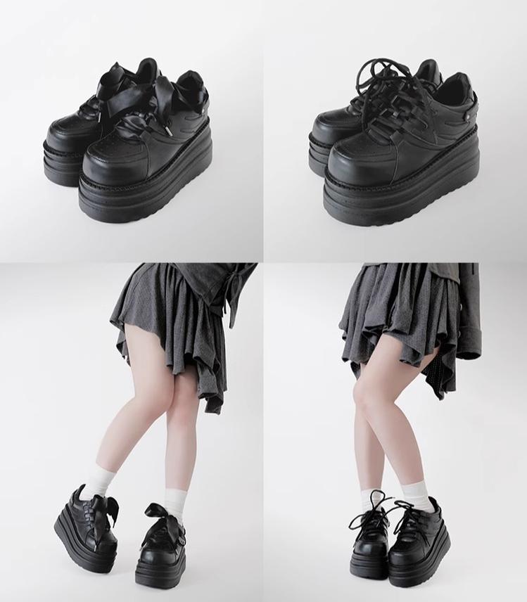 Jirai Kei Platform Shoes Round-toe Sneaker Shoes – Honey Wardrobe
