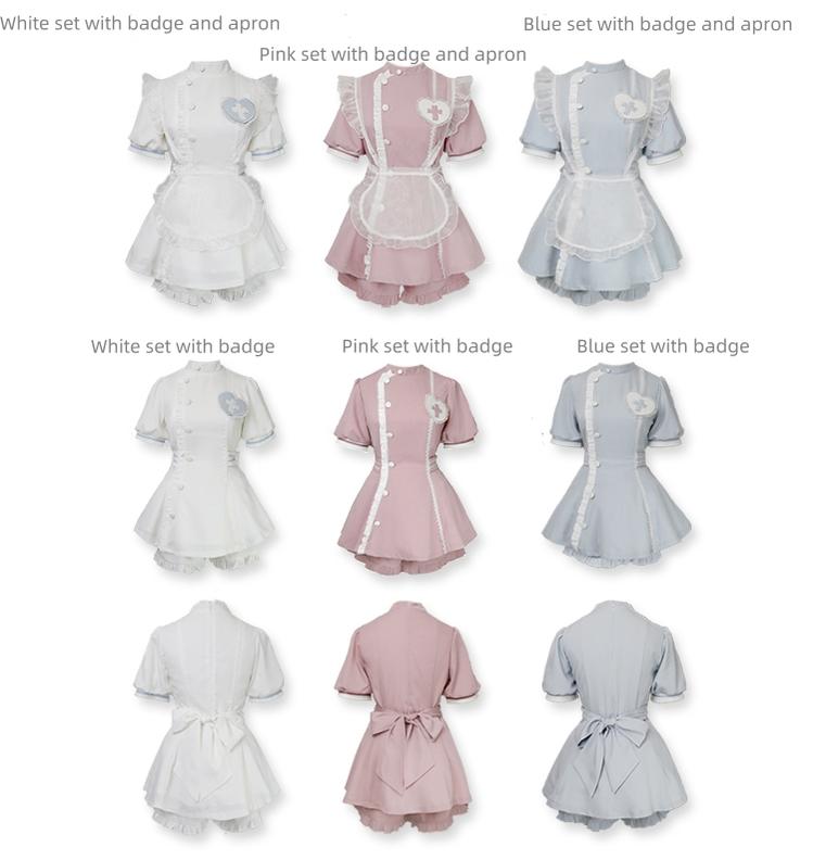 Tenshi Kaiwai Dress Set Nurse Medical Series Outfit Sets 37460:560252