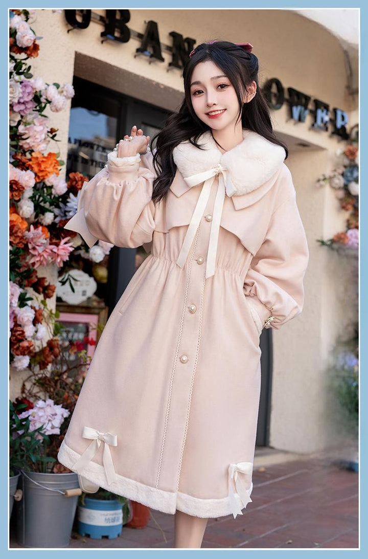 Ryousangata Coat JK Uniform Winter Coat With Ribbon 41132:692188