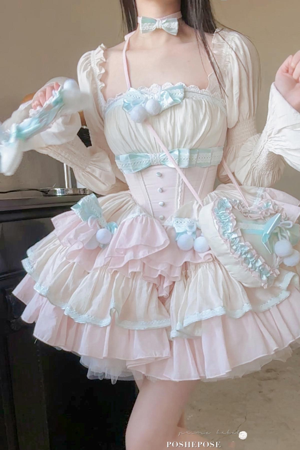 Lolita Petticoat Skirt White Multi-layer Pettipants 36394:549792