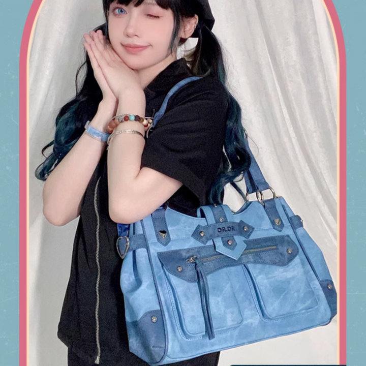 Punk Itabag Single Shoulder Bag Cool Office Worker Itabag 37056:546482 37056:546482