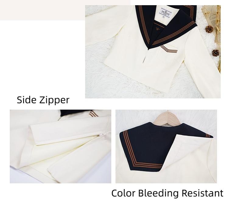 Autumn JK Uniform Sailor Top, Embroidered 43789:786074