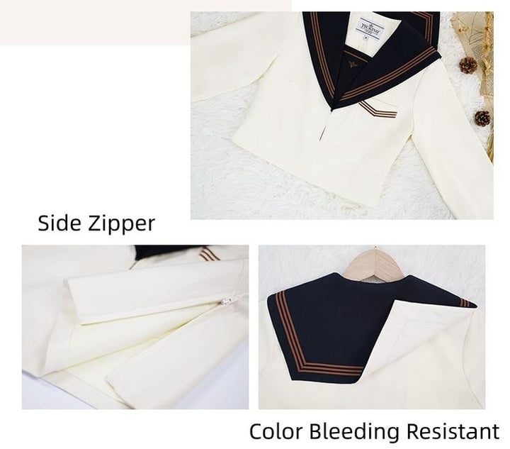 Autumn JK Uniform Sailor Top, Embroidered 43789:786074