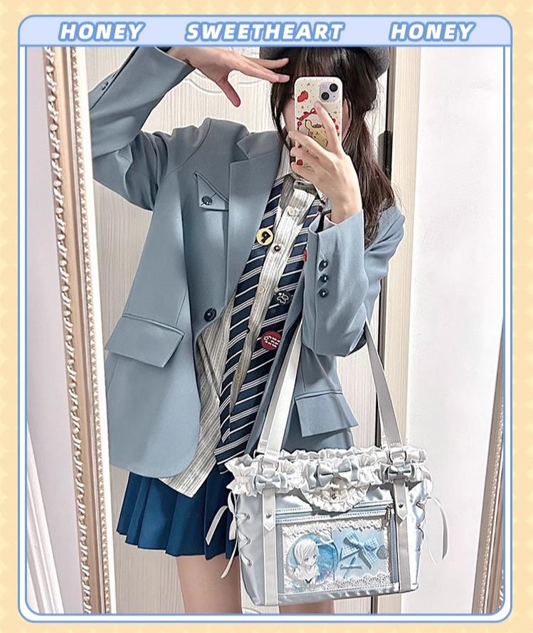 ACG Culture Satin Ita Bag Handle Bag With Removable Ribbon 43101:768407