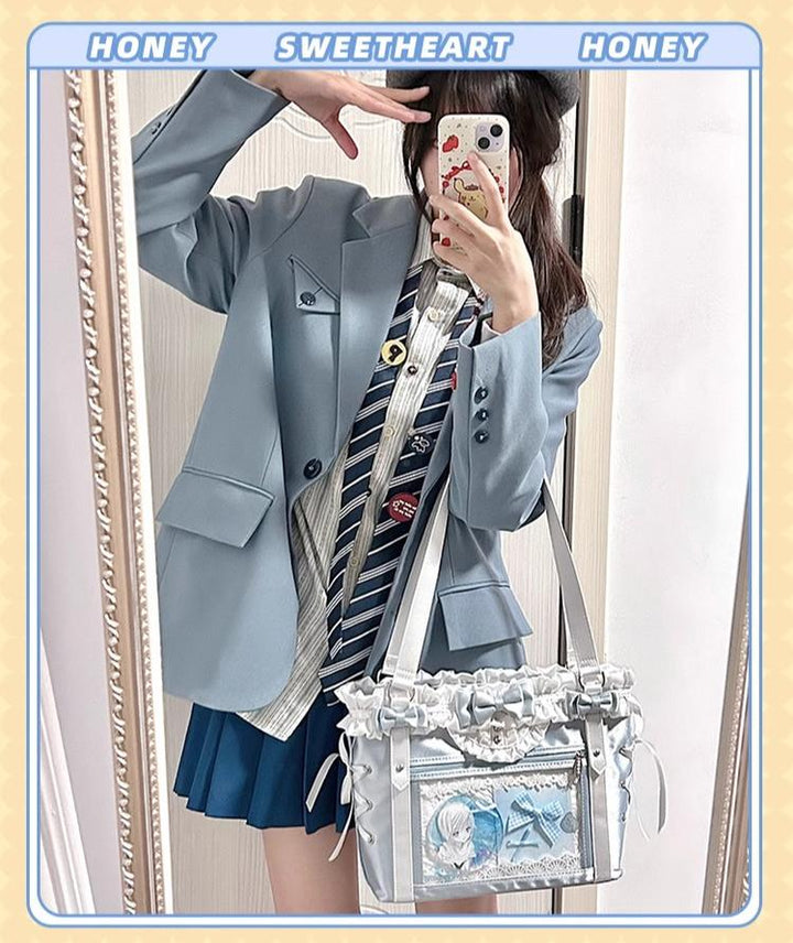 ACG Culture Satin Ita Bag Handle Bag With Removable Ribbon 43101:768407