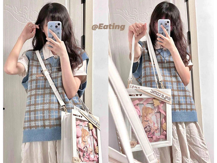 Kawaii Itabag Cute Crossbody Bag Embroidery Backpack 37258:556312 37258:556312