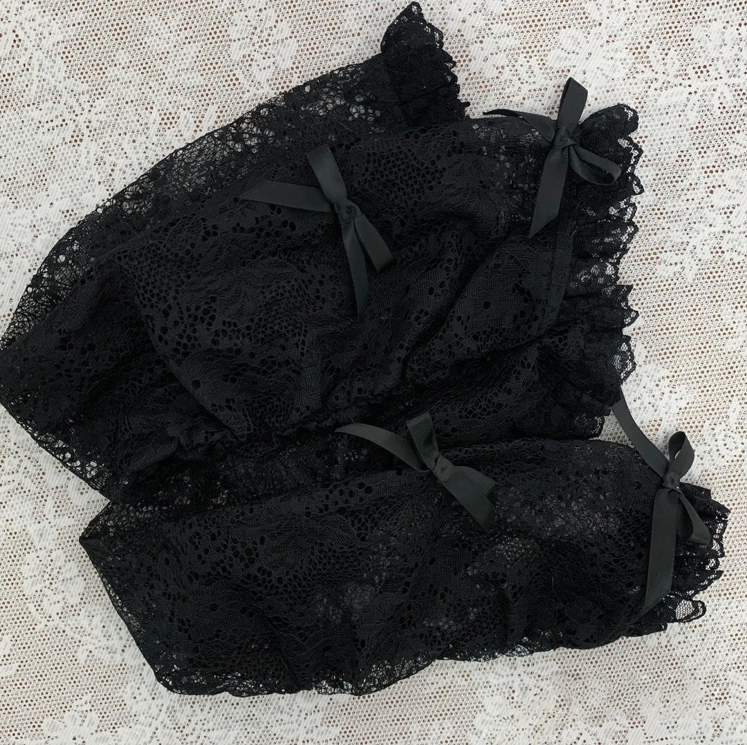 Jirai Kei Lace Shawl Dress Set, Detachable Tie (M) / L M S XL) 45193:840980