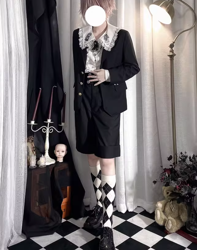 Ouji Lolita Blouse Prince Series Shirt And Suspender Pants 39362:629008