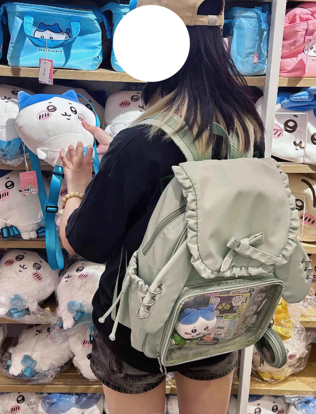 Kawaii Itabag Dual-Shoulder Backpack Bunny Ear Bag 40110:670702