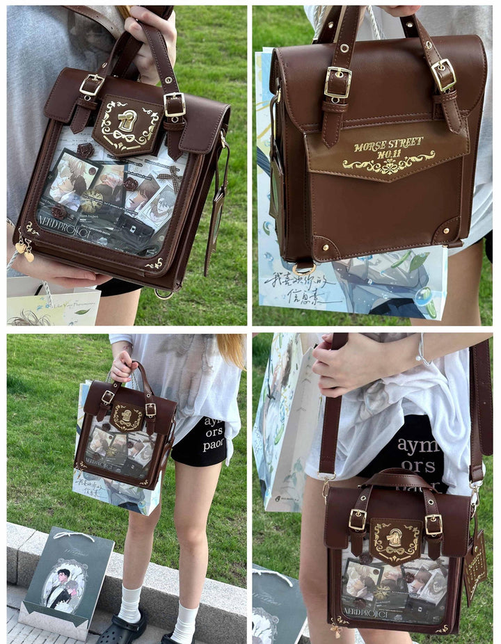 Vintage Embroidered Ita Bag, Clear Display Window 45415:846875