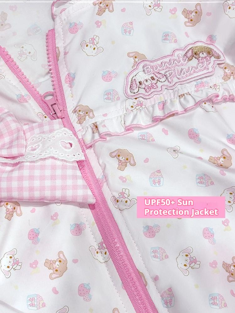 Pink Bunny Kawaii Jacket, UPF50 Sun Protection 42914:787261
