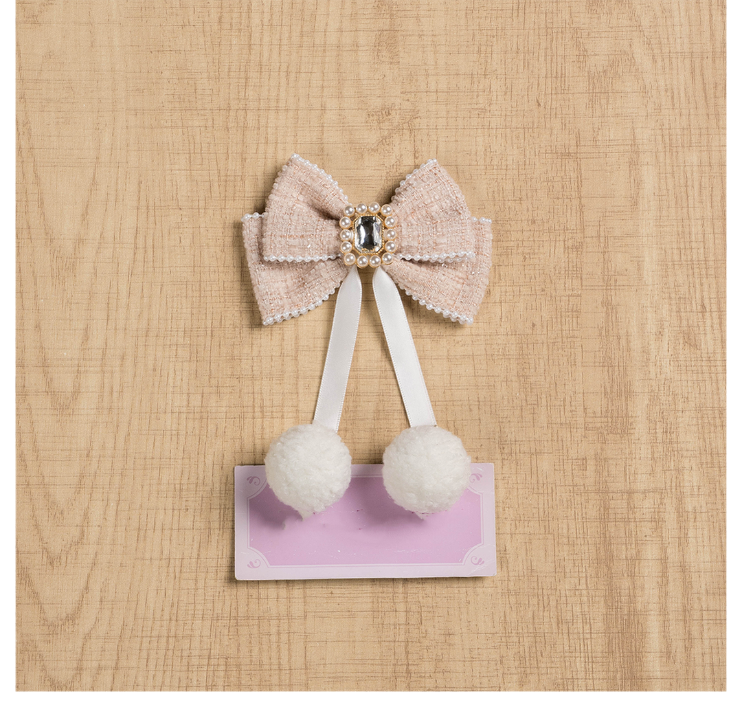 Jirai Kei Hair Clip Ryousangata Plaid Bow Hair Accessory 41584:704268