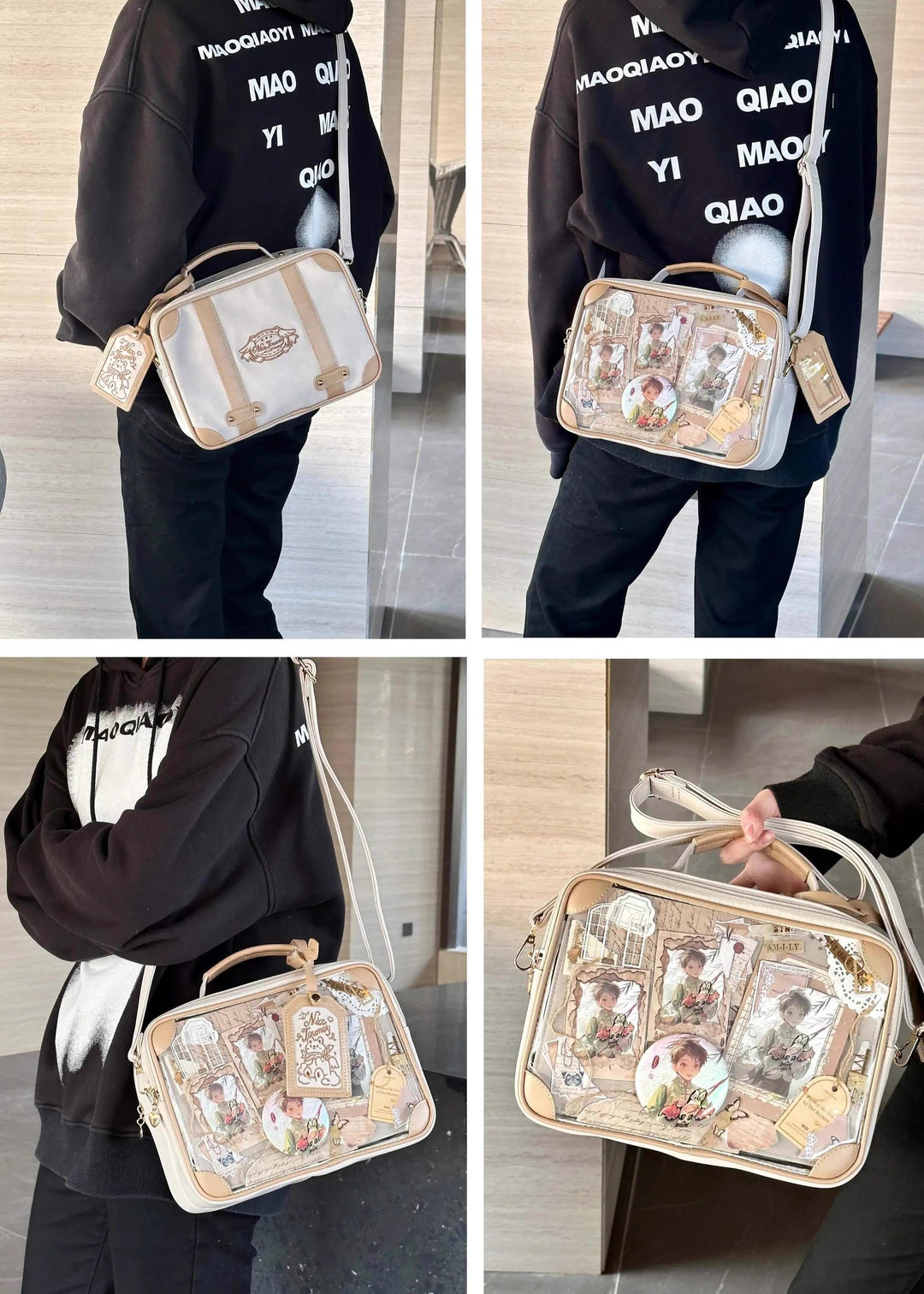 Kawaii Itabag Crossbody Shoulder Bag Vintage Square Bag 35278:491786 35278:491786