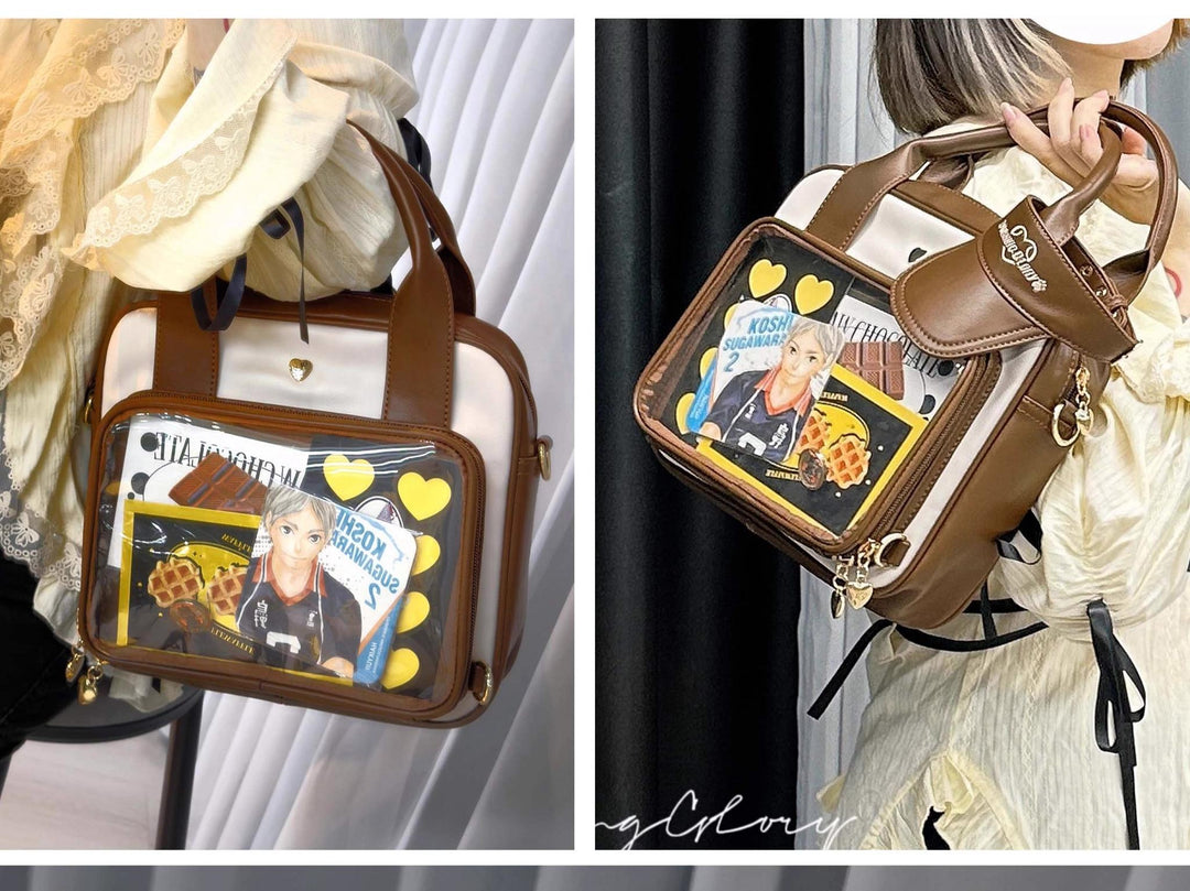 Kawaii Itabag Bear Crossbody Shoulder Backpack Multicolor 35280:492128 35280:492128