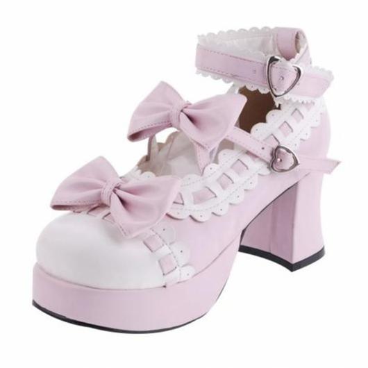 Lolita Shoes High Heels Shoes With Bow 4 Colors 31794:375898 31794:375898