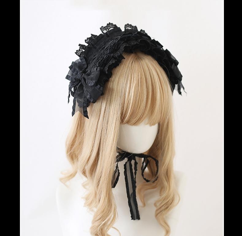 Lolita Hair Accessory Black Hand Sleeves Hair Clip Brooch 39112:613472