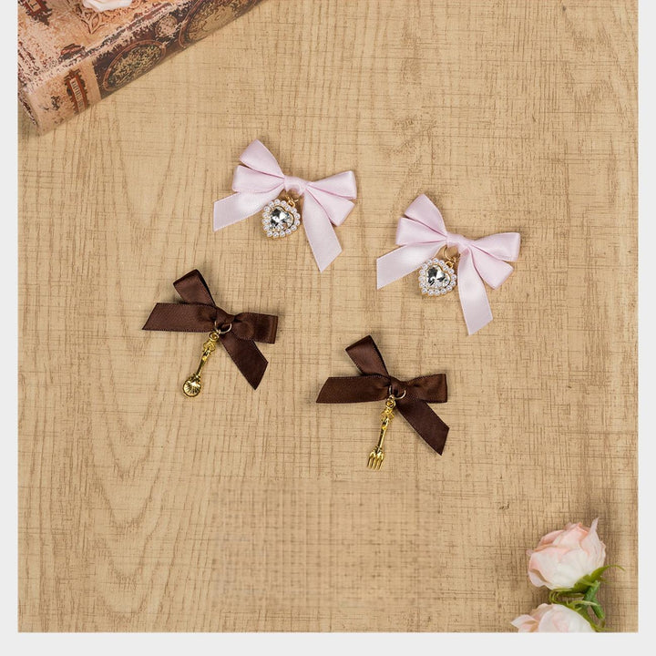 Jirai Kei Hair Clips, Rhinestone Pendant, Cutlery Pendant 44682:829986