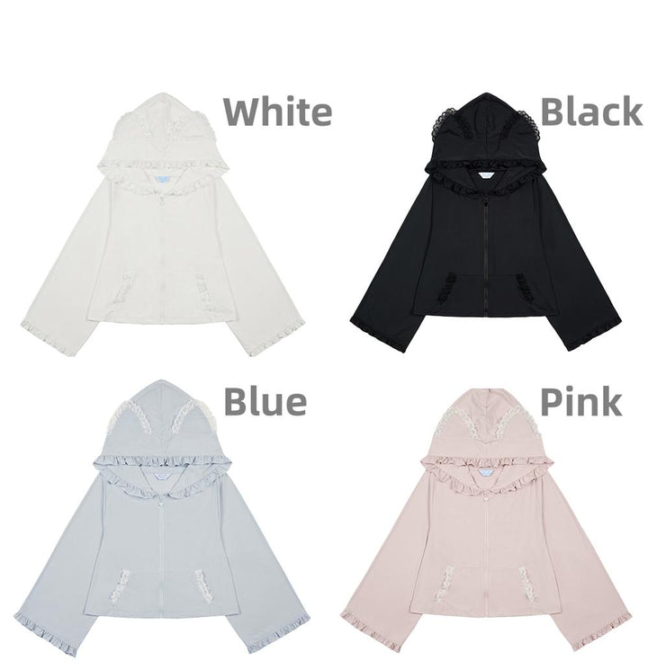 Jirai Kei Coat Sun-proof Jacket UPF50 Hoodie 38510:592442