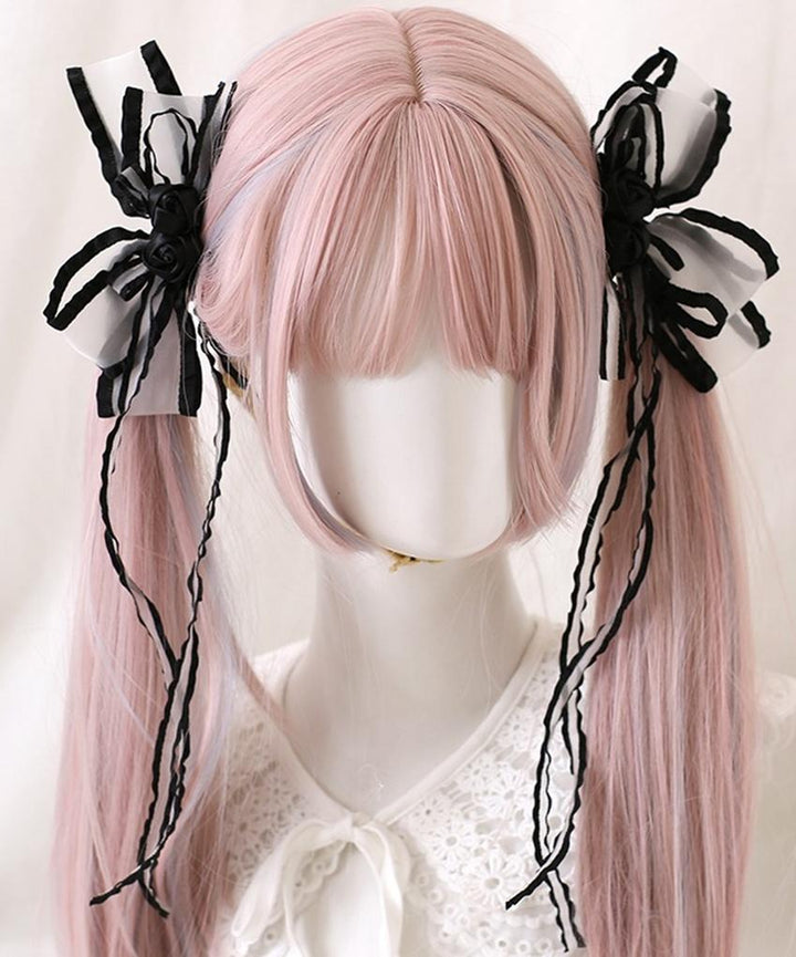 Jirai Kei Hairpin Lolita Headdress With Ribbon Multicolor 35300:489314 35300:489314