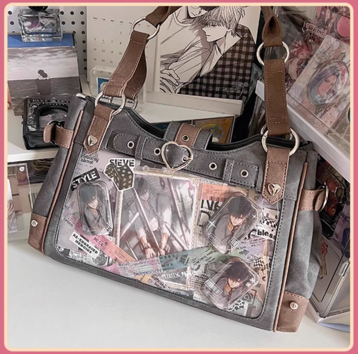 Punk Itabag Single Shoulder Bag Cool Office Worker Itabag 37056:546476 37056:546476