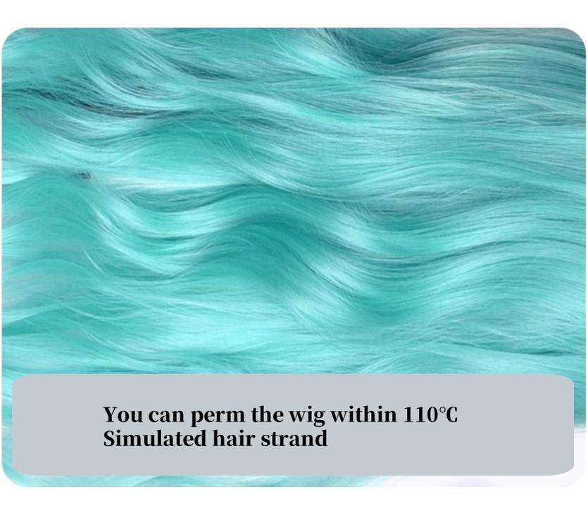 Lolita Wig Mint Green Cosplay Wig Long Curl Wig 38888:607956