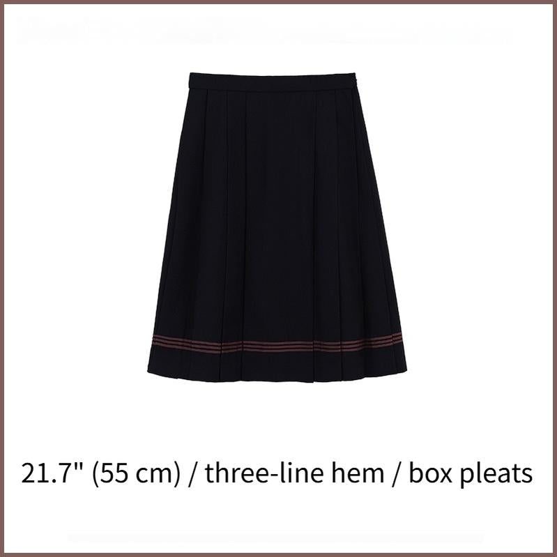 Navy and Pink JK Uniform Top + Pleated Skirt (2XL 3XL L M S XL) 43790:785316