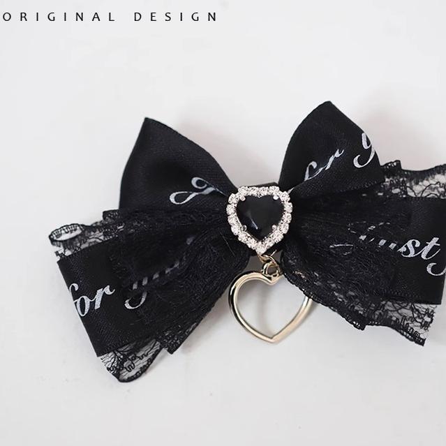 Lolita Headdress Jirai Kei Clips Letter Bow Hair Clips 22516:332240