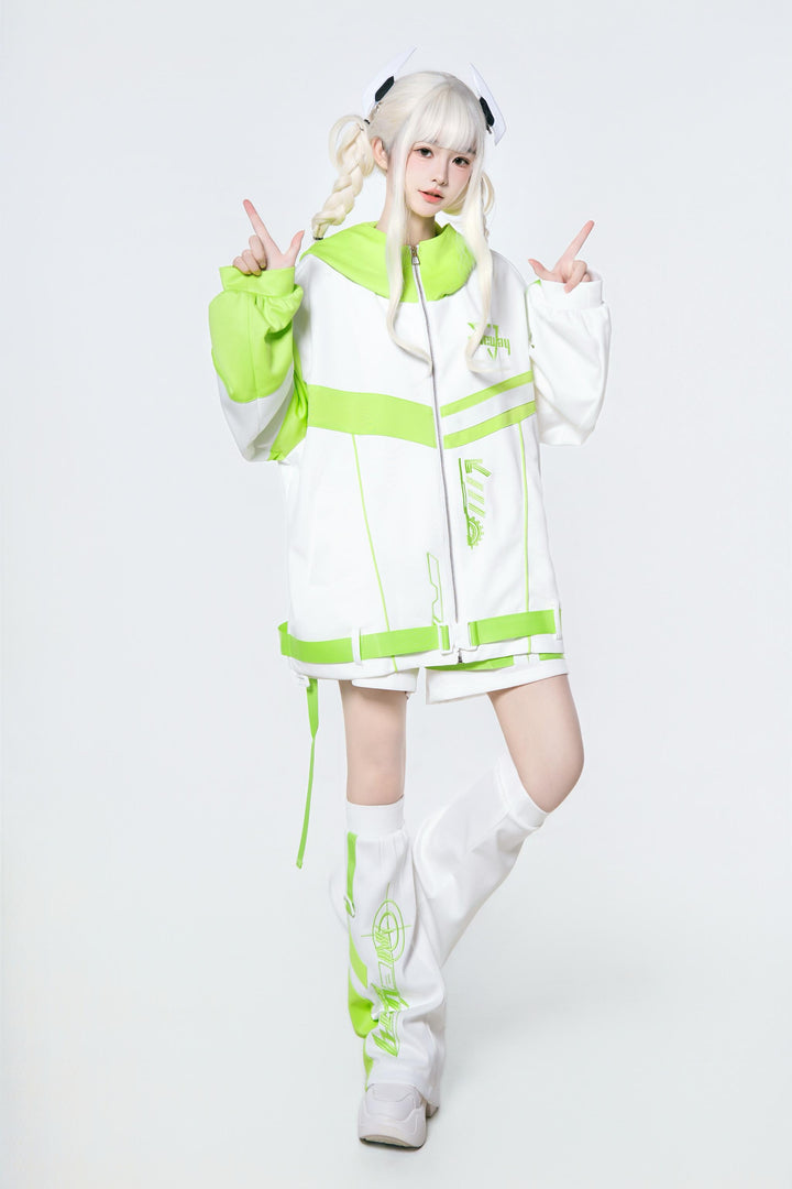 Plus Size Tenshi Kaiwai Outfit, Jacket and Shorts (L M) 44120:796900