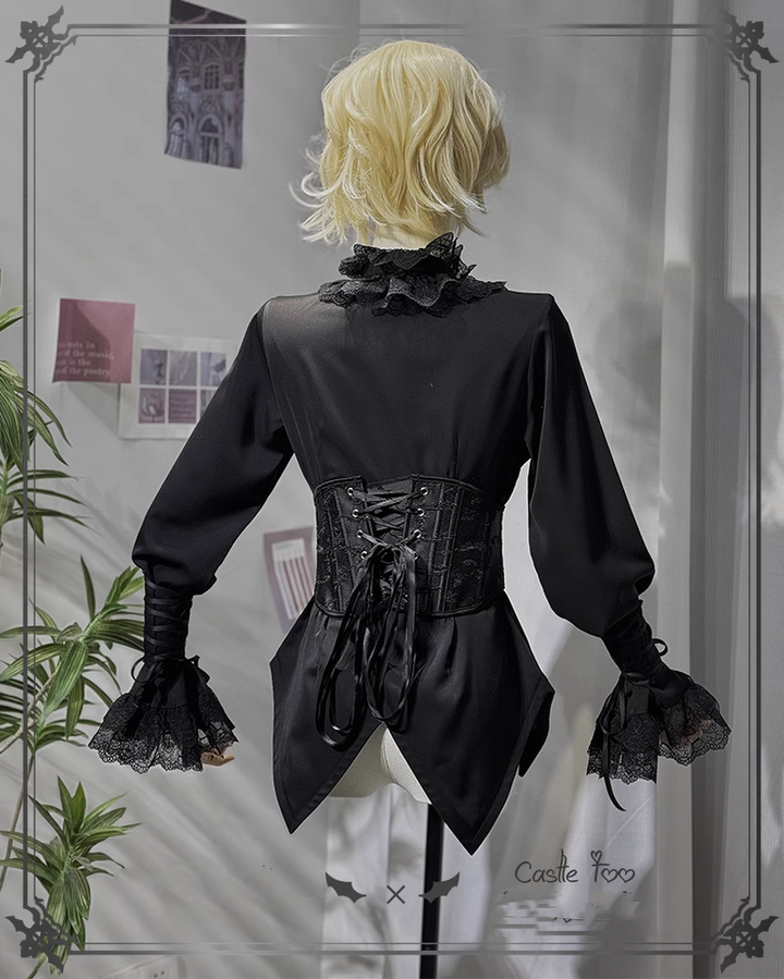 Ouji Lolita Outfit Prince Set Coat Shirt Pants 39364:629824