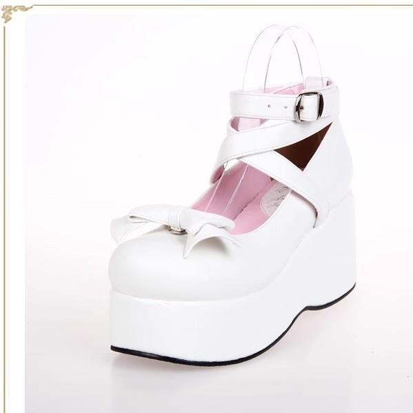 Lolita Shoes Platform Shoes Cross Strap Buckle Shoes Multicolor 31650:373102 31650:373102