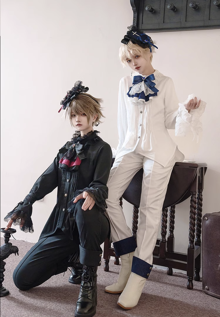 Ouji Lolita Outfit Prince Set Coat Shirt Pants 39364:629826