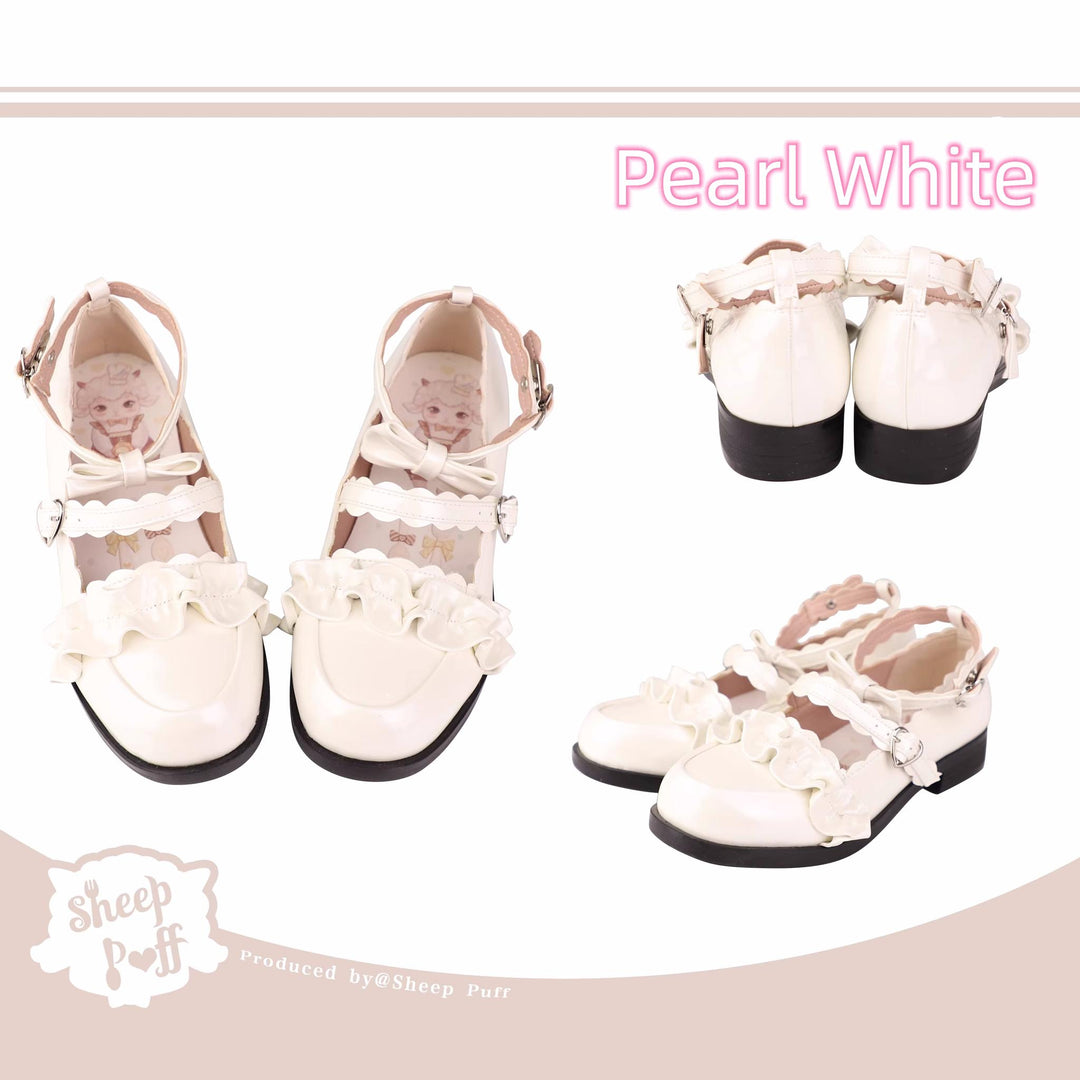 Kawaii Lolita Lace Flat Shoes 12 Colors (34 35 36 37 38 39 40 41) 22828:329434