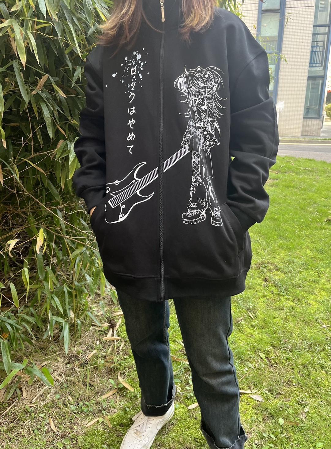 Jirai Kei Jacket Cotton Subculture Zip-up Hoodie – Honey Wardrobe