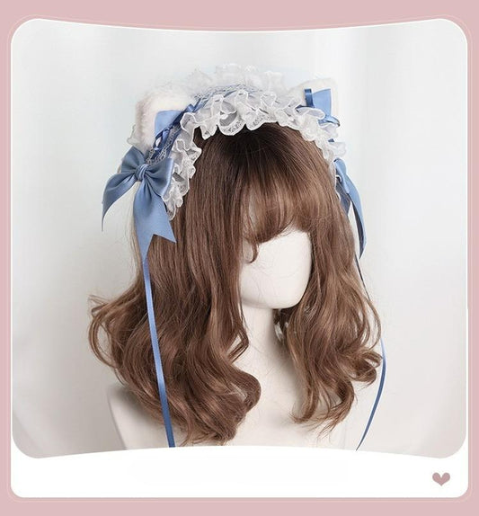 Lolita Headband Lace KC Detachable Cat Ear Headdress 35784:535824