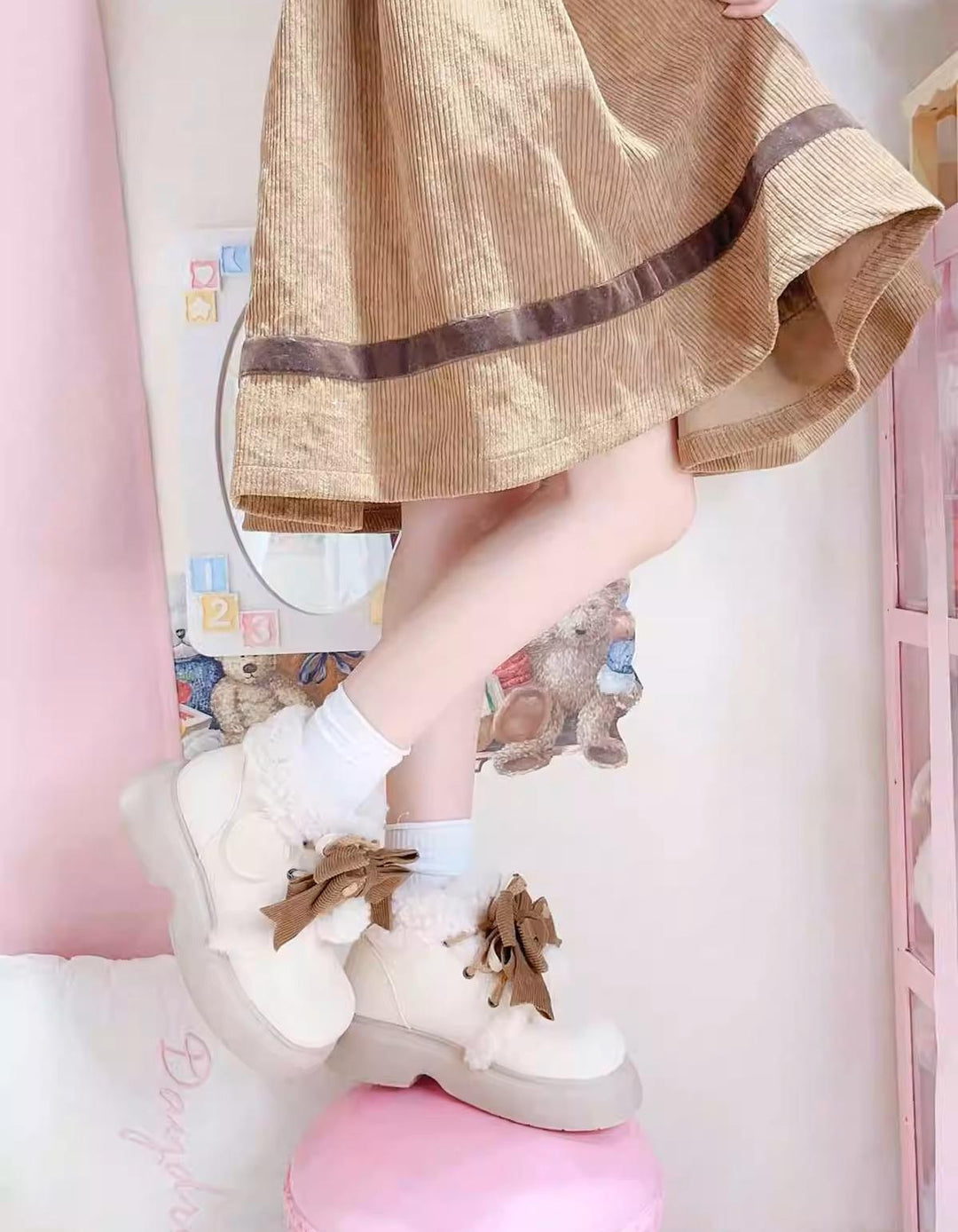 Kawaii Shoes Animal Ears Short Snow Boots 33770:447314 33770:447314