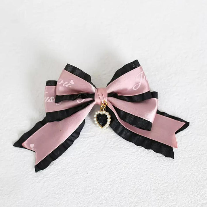 Jirai Kei Hairpins Bow Rhinestone Hair Clips Multicolor 22534:580822