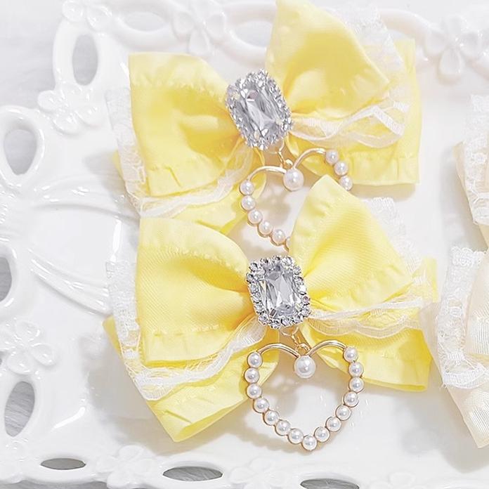 Jirai Kei Hair Clip, Heart-shaped Pendant 43762:784475