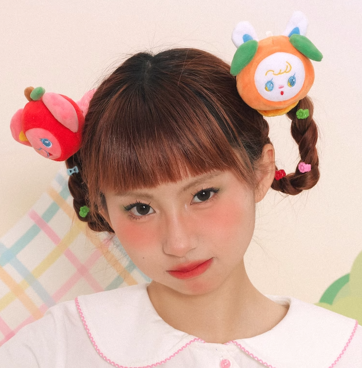 Kawaii Hair Clips Rabbit Elephant Plush Hair Ties 22738:366772 22738:366772