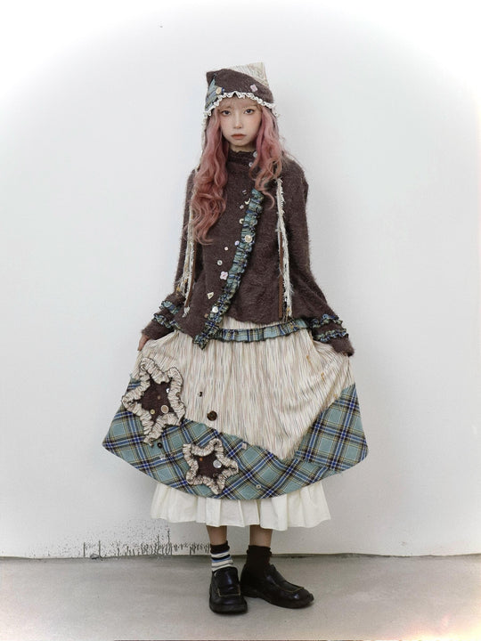 Mori Kei Floral Skirt