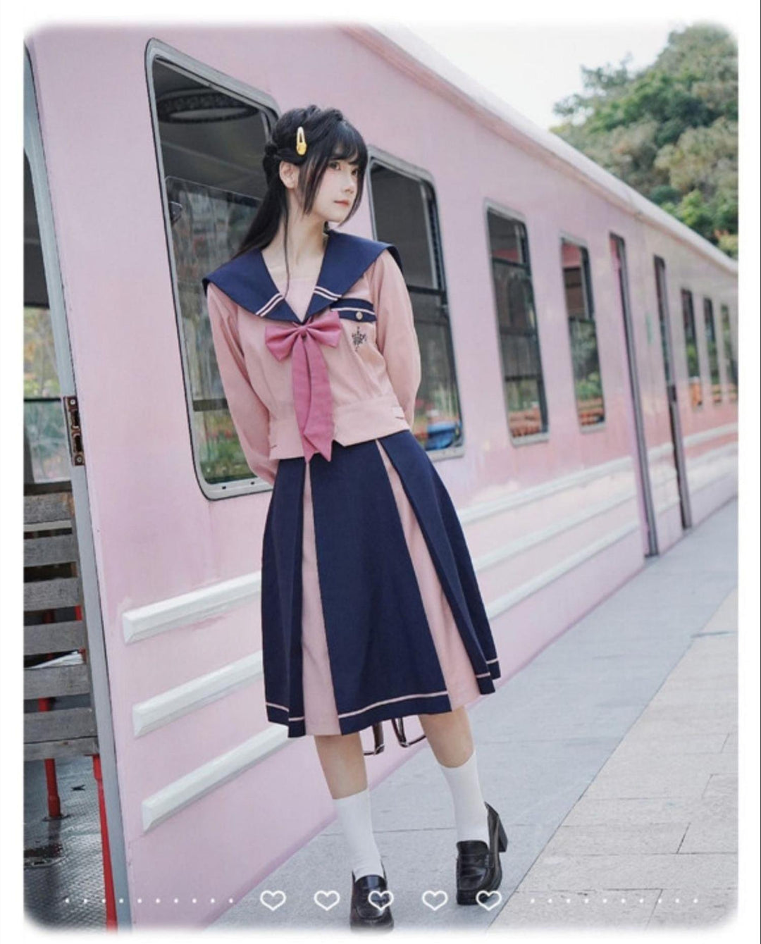 JK Uniforms with Short/Long Sleeved Shirt + Short/Mid-Length Skirt 43026:763219