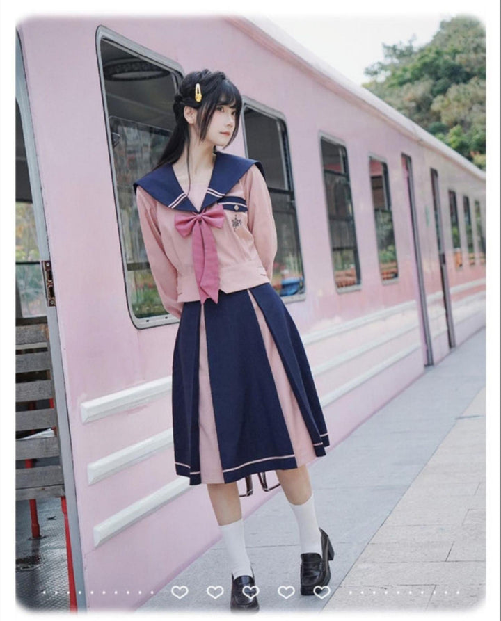 JK Uniforms with Short/Long Sleeved Shirt + Short/Mid-Length Skirt 43026:763219