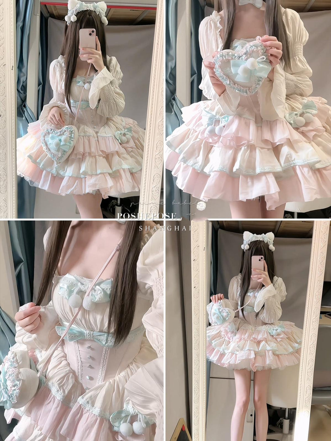 Lolita Dress Fishbone Dress Corset Dress Multicolor 36380:540606 36380:540606